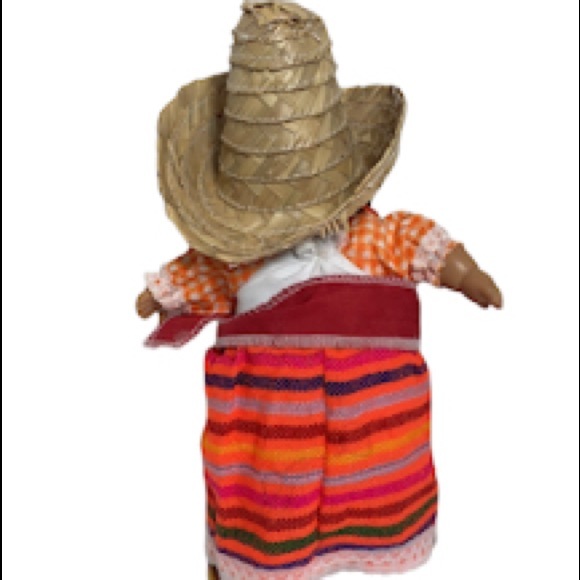 2 Vintage Munecas Mexicanas 9" Mexico Girl & Boy Dolls Vinyl Face Arms Legs - Picture 8 of 8